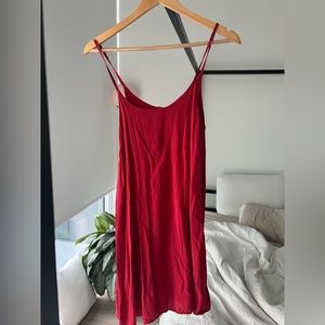 Brandy Melville effortless red mini sundress